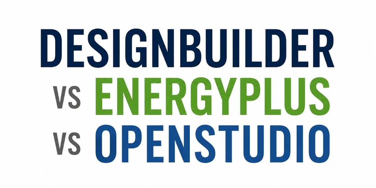 DesignBuilder vs EnergyPlus vs OpenStudio: Which Tool Is Best for Energy Modeling?