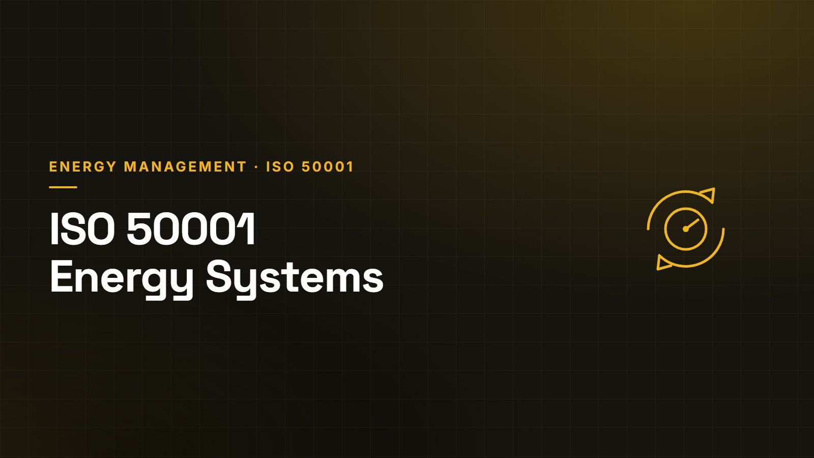 ISO 50001 energy management system — continual improvement cycle