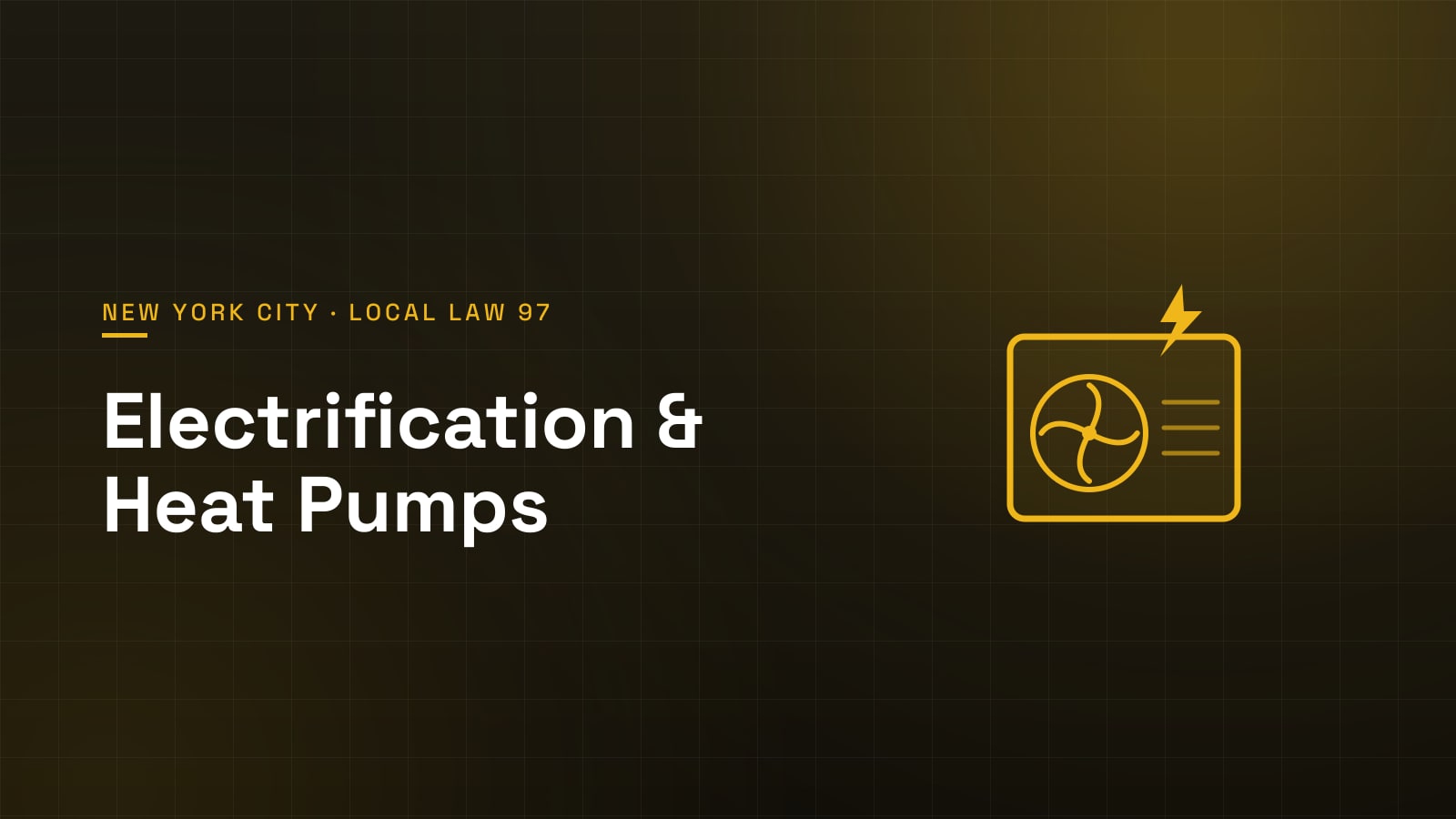 Electric heat pump unit — LL97 beneficial electrification
