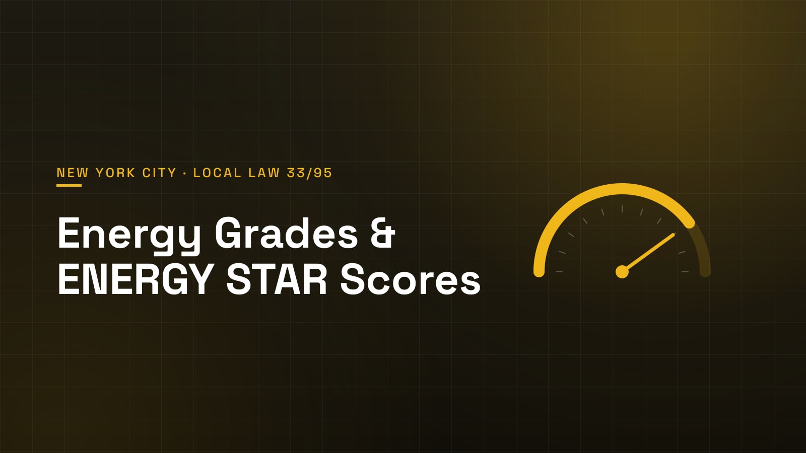 Energy performance gauge — NYC energy grades and ENERGY STAR scores