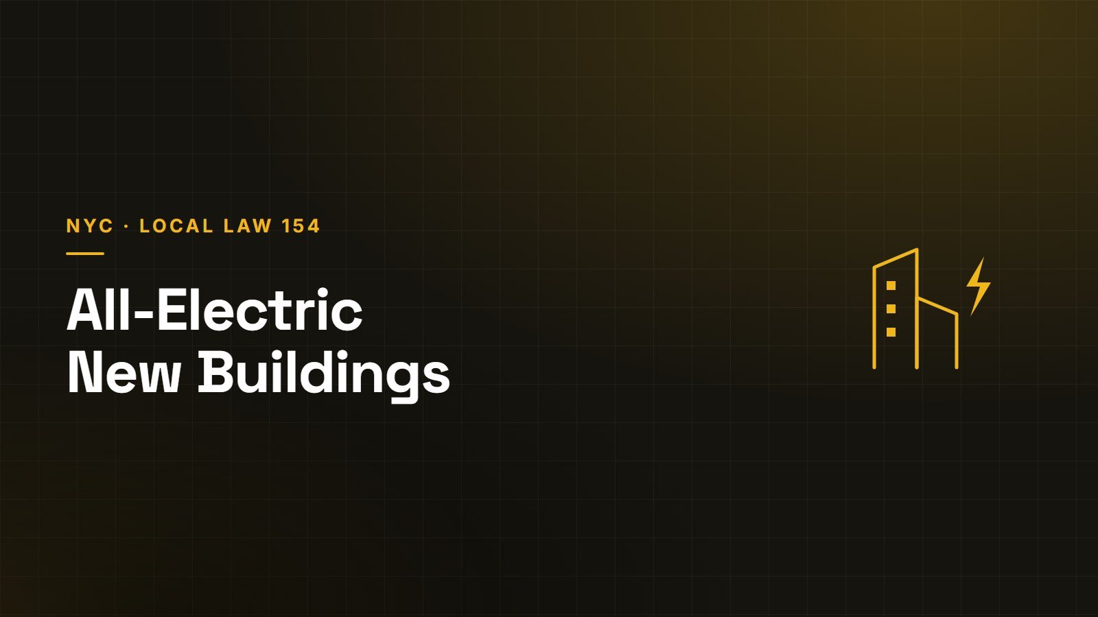 All-electric new construction in New York City under Local Law 154