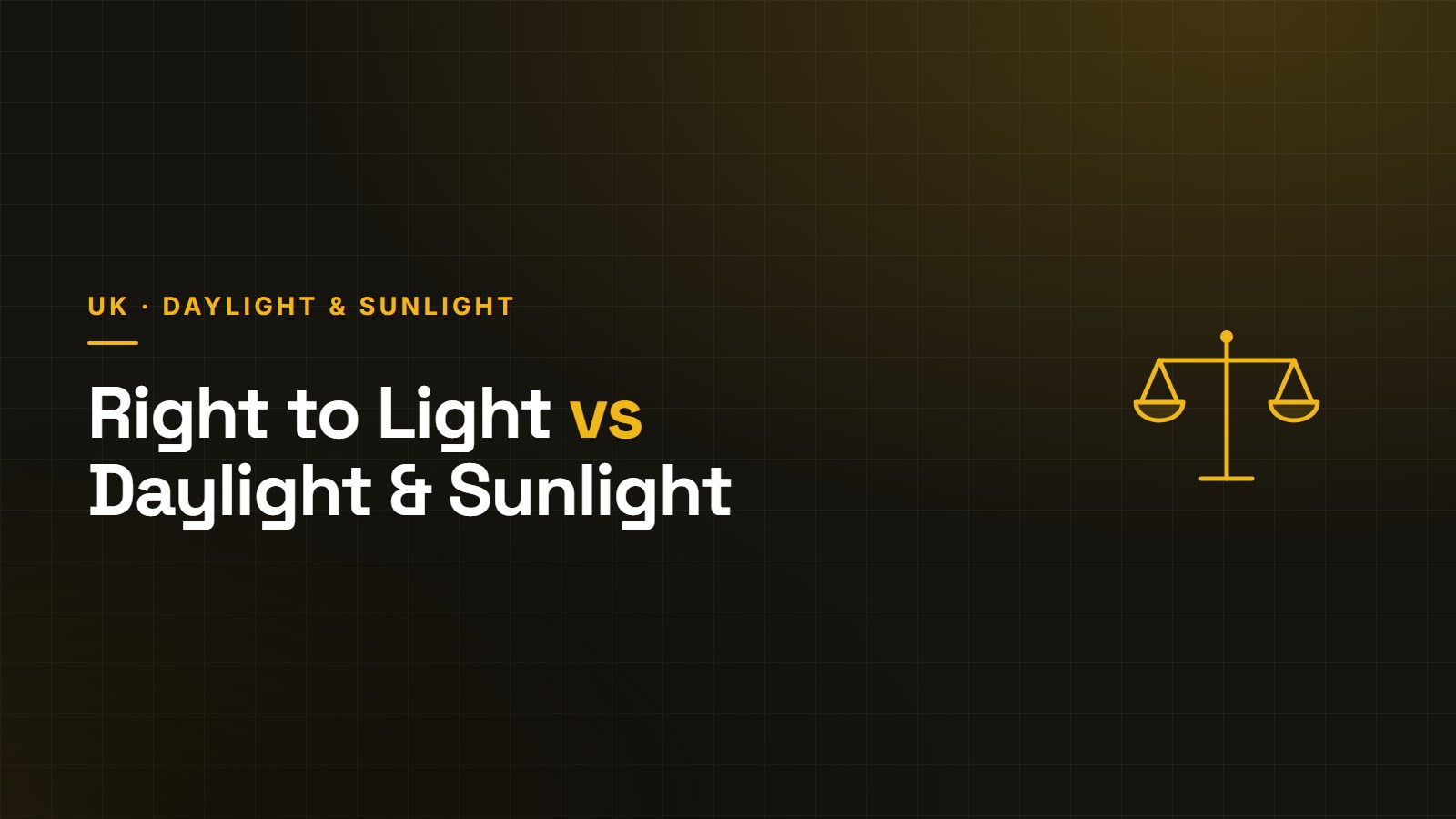 Comparing a legal Right to Light easement with BRE daylight and sunlight planning assessment