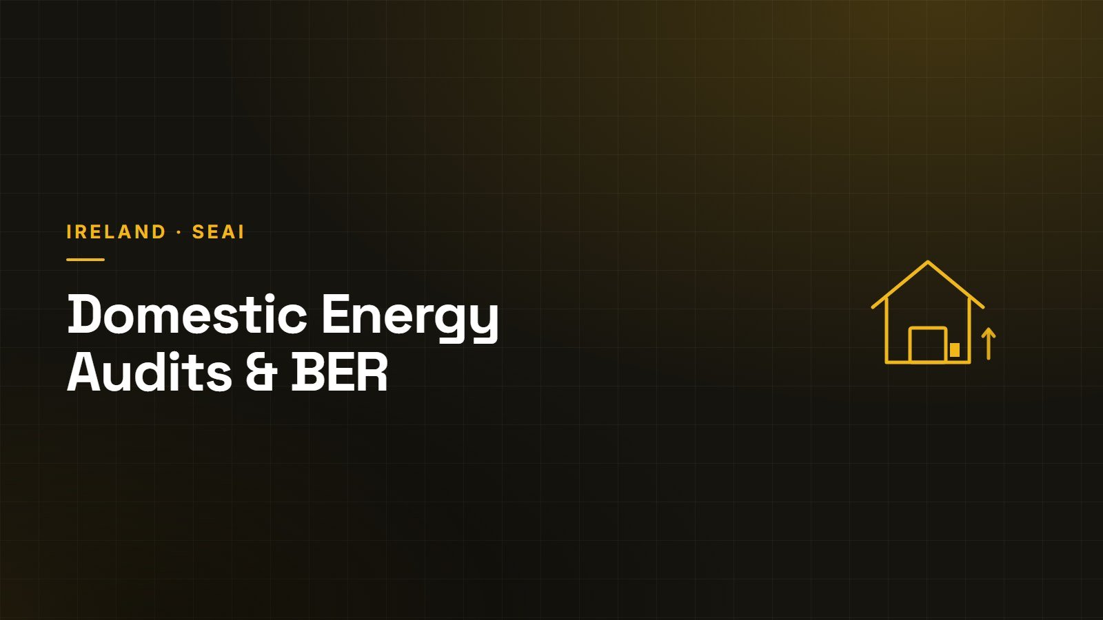 Irish home energy rating and assessment — SEAI BER and retrofit grants