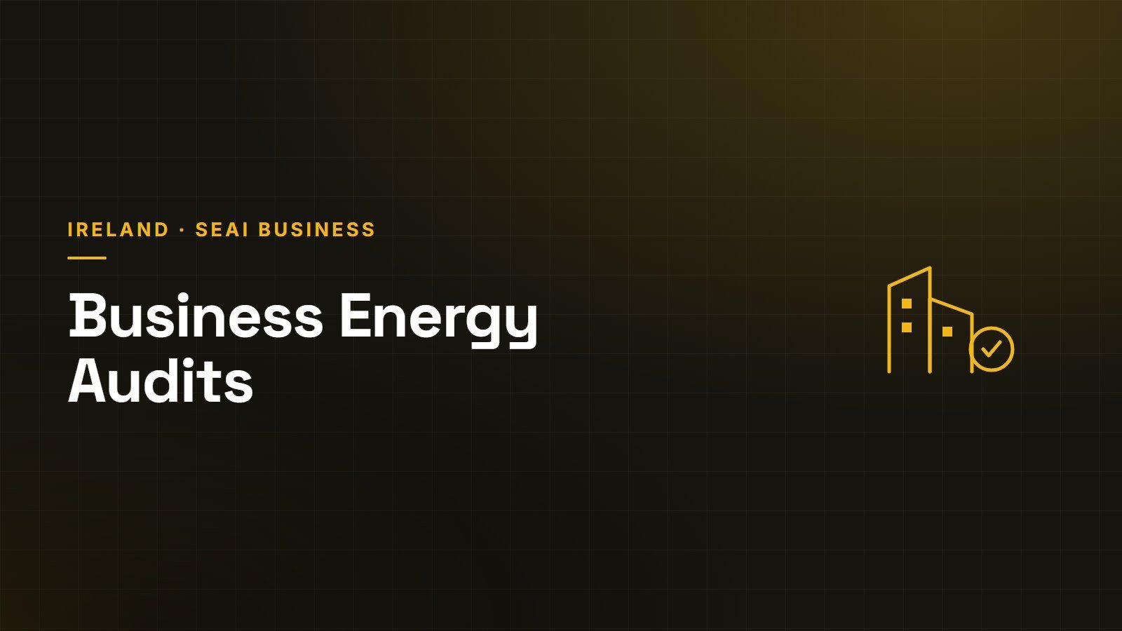 Energy auditing for Irish business — SEAI schemes and obligations