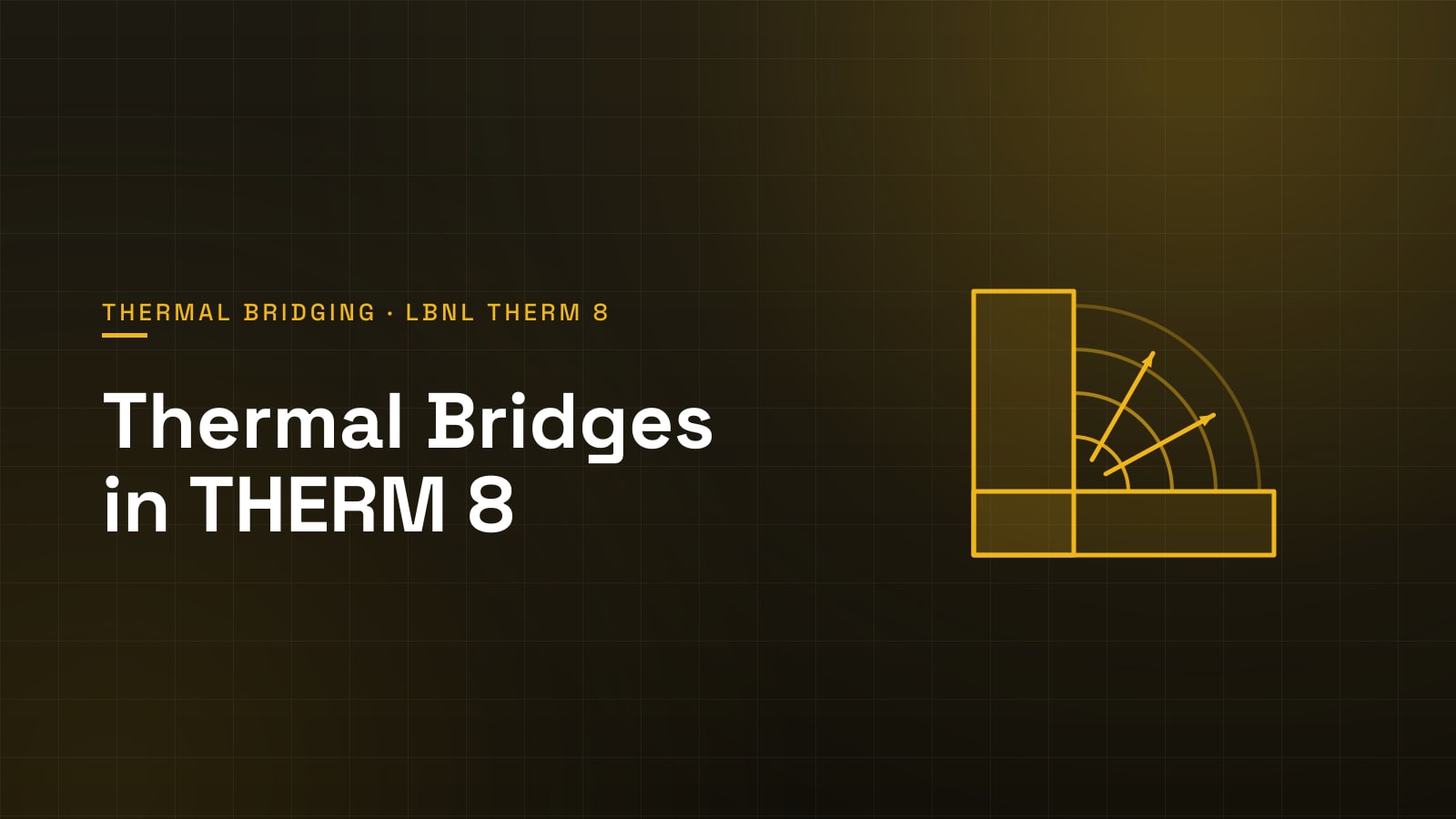 THERM 8 isotherms around a wall junction — thermal bridge calculation